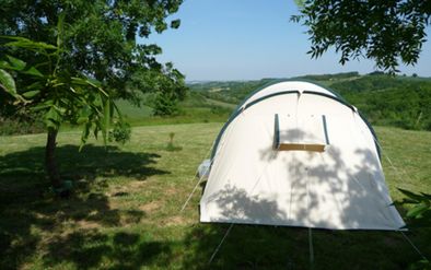 Camping calme et ombragé avec de belles vues - 