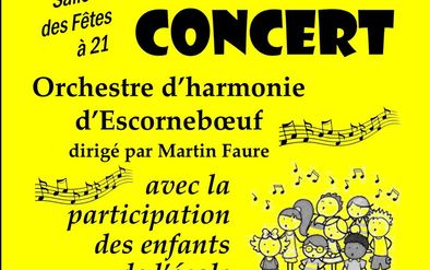 Concert de l'école de musique d'Escorneboeuf - 